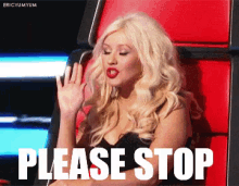 Please Stop Christina Aguilera GIF - Stop Christina Aguilera GIFs