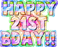 Happy21st Birthday Celebration Sticker - Happy21st Birthday Celebration Greetings Stickers