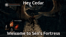 Sens Fortress Hey Cedar GIF - Sens Fortress Hey Cedar Dark Souls GIFs