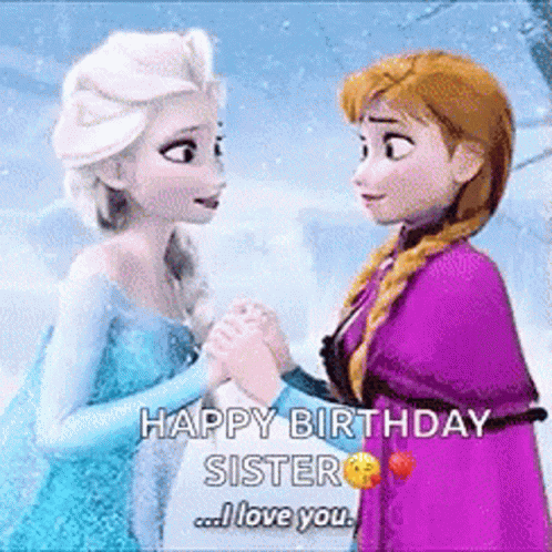 Elsa Frozen GIF - Elsa Frozen Happy Birthday Sister - Discover & Share ...