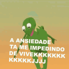 Kermit Ansiedade GIF - Kermit Ansiedade Dançando GIFs