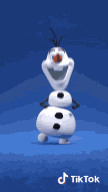 tik tok dancing snowman frozen olaf