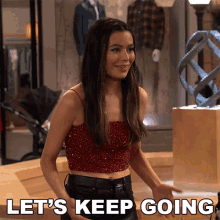 Lets Keep Going Carly Shay GIF - Lets Keep Going Carly Shay Icarly GIFs