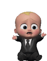 Boss Baby Suit Sticker - Boss Baby Baby Suit Stickers