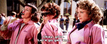 Grease Pink Ladies GIF - Grease Pink Ladies Lets Go Get Em GIFs