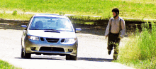 Mose The Office GIF - Mose The Office Chasing The Car GIFs