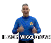 I Live In Wiggle Town Anthony Field Sticker - I Live In Wiggle Town Anthony Field The Wiggles Stickers