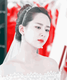 Yang Zi Pretty GIF - Yang Zi Pretty Wedding Dress GIFs