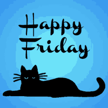 Cat Happy Friday GIF - Cat Happy Friday Blue GIFs