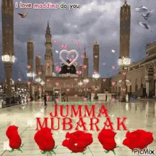 Jumma Mubarak Hearts GIF - Jumma Mubarak Hearts Celebrate GIFs