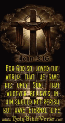 Happy Easter Day Bible GIF - Happy Easter Day Bible John316 GIFs