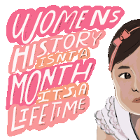 Womens History Isnt A Month Its A Lifetime Womens History Month Sticker - Womens History Isnt A Month Its A Lifetime Lifetime Womens History Month Stickers