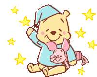 Pooh Good Night Sticker - Pooh Good Night Winnie The Pooh Stickers