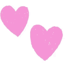 love you hearts doodle pink hearts