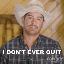 I Dont Ever Quit John Paul Gonzalez GIF - I Dont Ever Quit John Paul Gonzalez Ultimate Cowboy Showdown GIFs