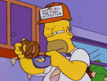 Pretzel GIF - Homer Simpson The Simpsons Pretzel Inspector GIFs