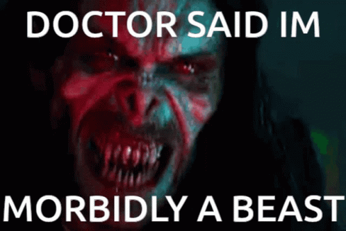 Doctor Morbius GIF - Doctor Morbius Morbidly A Beast - Discover & Share GIFs