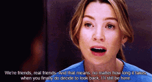 Greys Anatomy Meredith Grey GIF - Greys Anatomy Meredith Grey Were Friends Real Friends GIFs