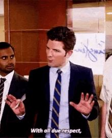 Ben Parks And Rec GIF - Ben Parks And Rec With All Due Respect GIFs