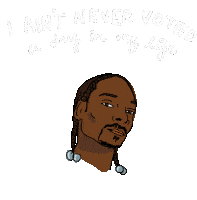 Snoop Dog Get Out And Vote Sticker - Snoop Dog Snoop Get Out And Vote Stickers