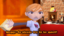 Smg4 Meggy GIF - Smg4 Meggy So Please Try To Be Quiet GIFs