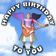 Happy Birthday To You Funny Happy Birthday GIF - Happy Birthday To You Funny Happy Birthday Birthday Angel GIFs