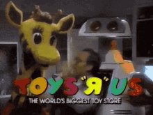 toys r us worlds biggest toy store geoffrey giraffe robot