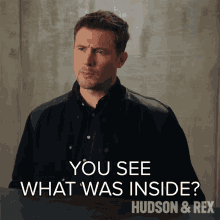 You See What Was Inside Charlie Hudson GIF - You See What Was Inside Charlie Hudson Hudson And Rex GIFs