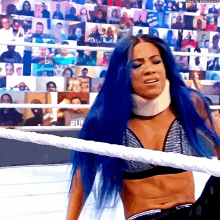 sasha banks neck brace my neck hurts wwe clash of champions sasha banks neck brace my neck hurts wwe clash of champions
