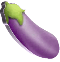 Eggplant Eggplant Emoji Sticker - Eggplant Eggplant Emoji Spin Stickers