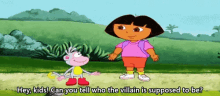 Hey, Kids! Can You Tell Who The Villain Is Supposed To Be? GIF - Dora Dora The Explorer Boots GIFs