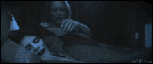 Snuggling GIF - Creepy Cuddle Bed GIFs