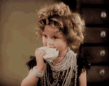 Shirley Temple Eating Cake GIF - Shirley Temple Eating Cake This Is Lovely GIFs