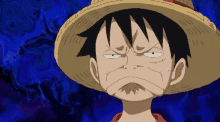 luffy one piece disappointed luffy not happy not happy