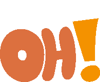 Oh Oh In Orange Bubble Letters Sticker - Oh Oh In Orange Bubble Letters I See Stickers