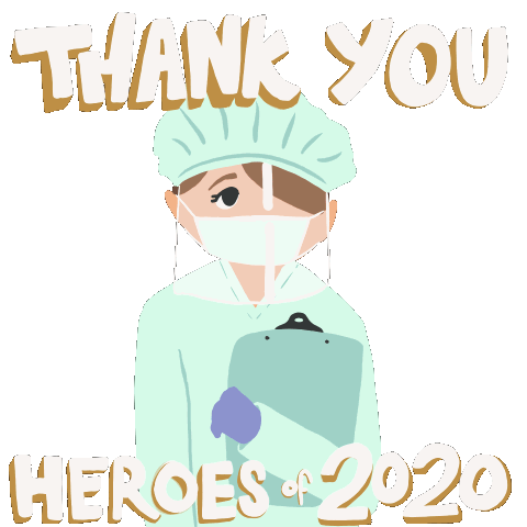 Thank You Heroes Of2020 Thanks Sticker - Thank You Heroes Of2020 Thank You Thanks Stickers