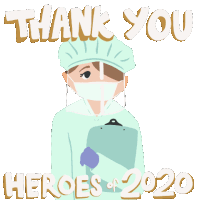 Thank You Heroes Of2020 Thanks Sticker - Thank You Heroes Of2020 Thank You Thanks Stickers