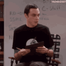 Notes Write Down GIF - Notes Write Down Sheldon Cooper GIFs