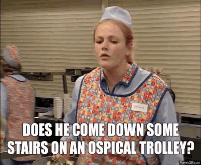 Dinnerladies Ospical Trolley GIF - Dinnerladies Ospical Trolley Victoriawood GIFs