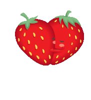 I Love You Strawberry Sticker - I Love You Love Strawberry Stickers