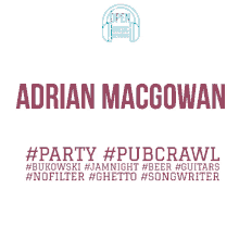 Adrian Mac Gowan Open Music Reviews GIF - Adrian Mac Gowan Open Music Reviews Party GIFs