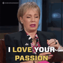 I Love Your Passion Arlene Dickinson GIF - I Love Your Passion Arlene Dickinson Dragons Den GIFs