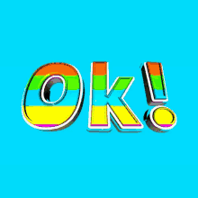 Ok Rainbow Lettering GIF - Ok Rainbow Lettering Cute Letterings GIFs