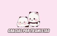 pandas gracias por tu amistad pandas gracias por tu amistad