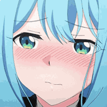 Anime Girl Blue Haired GIF - Anime Girl Blue Haired GIFs