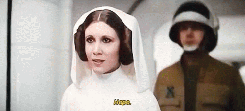 Hope Leia GIF - Hope Leia Star Wars - Discover & Share GIFs