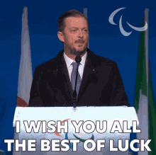 I Wish You All The Best Of Luck Andrew Parsons GIF - I Wish You All The Best Of Luck Andrew Parsons Opening Ceremony GIFs