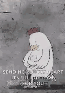 Chicken Love GIF - Chicken Love Sending You Love GIFs