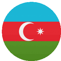 Azerbaijan Flags Sticker - Azerbaijan Flags Joypixels Stickers
