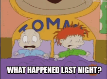 What Happened Last Night? GIF - Rugrats Tommy Pickles GIFs